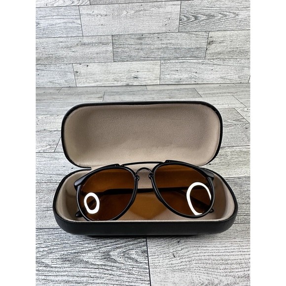 Vintage Eagle Eyes USA Aviator Sunglasses Amber Lens with Case Gently Used - Picture 1 of 4